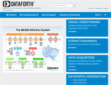 Tablet Screenshot of dataforth.com